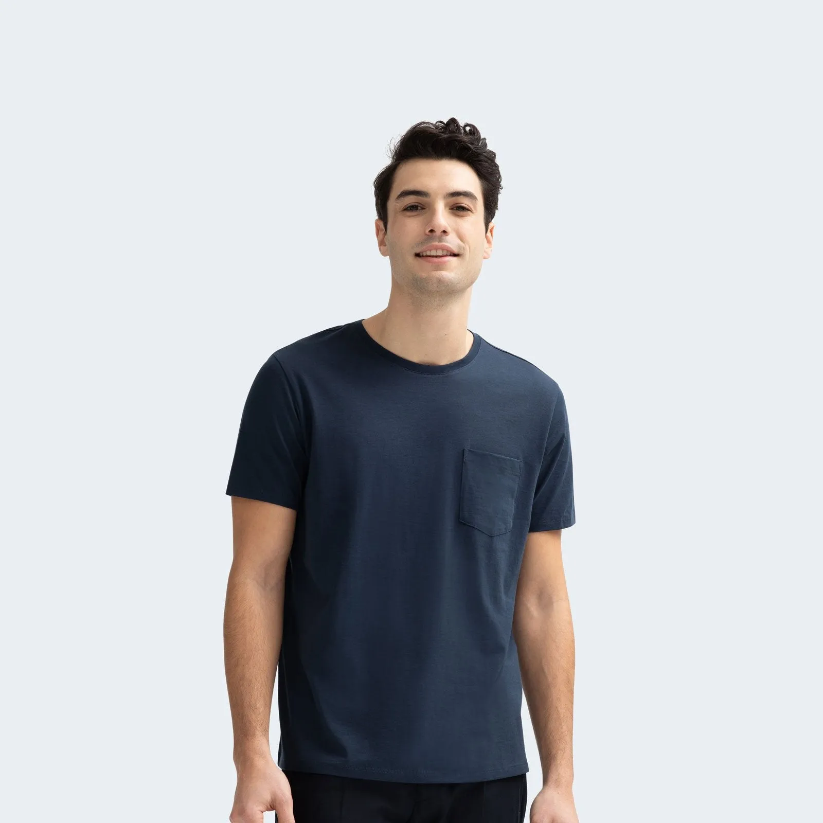 Men's Pima Cotton Pocket Crew Neck T-Shirt 3-Pack