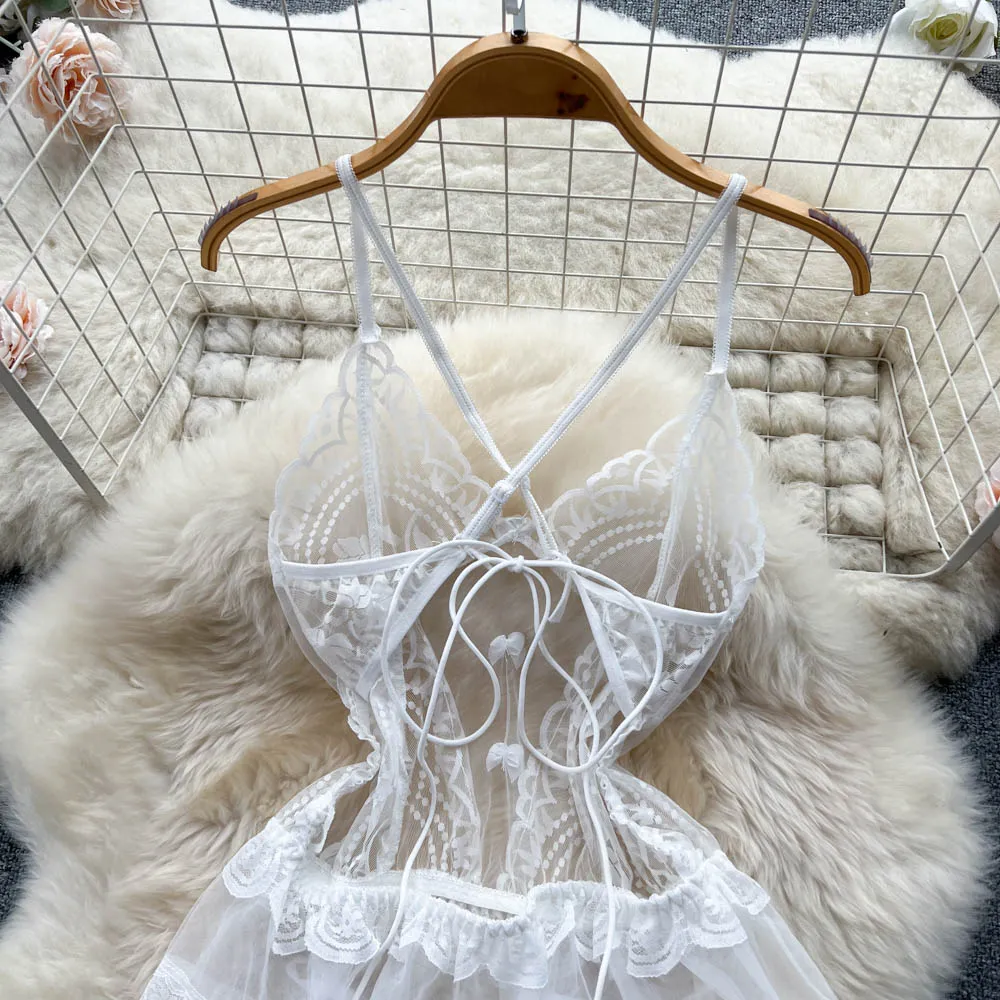 Mila Lace Mesh Lingerie Set