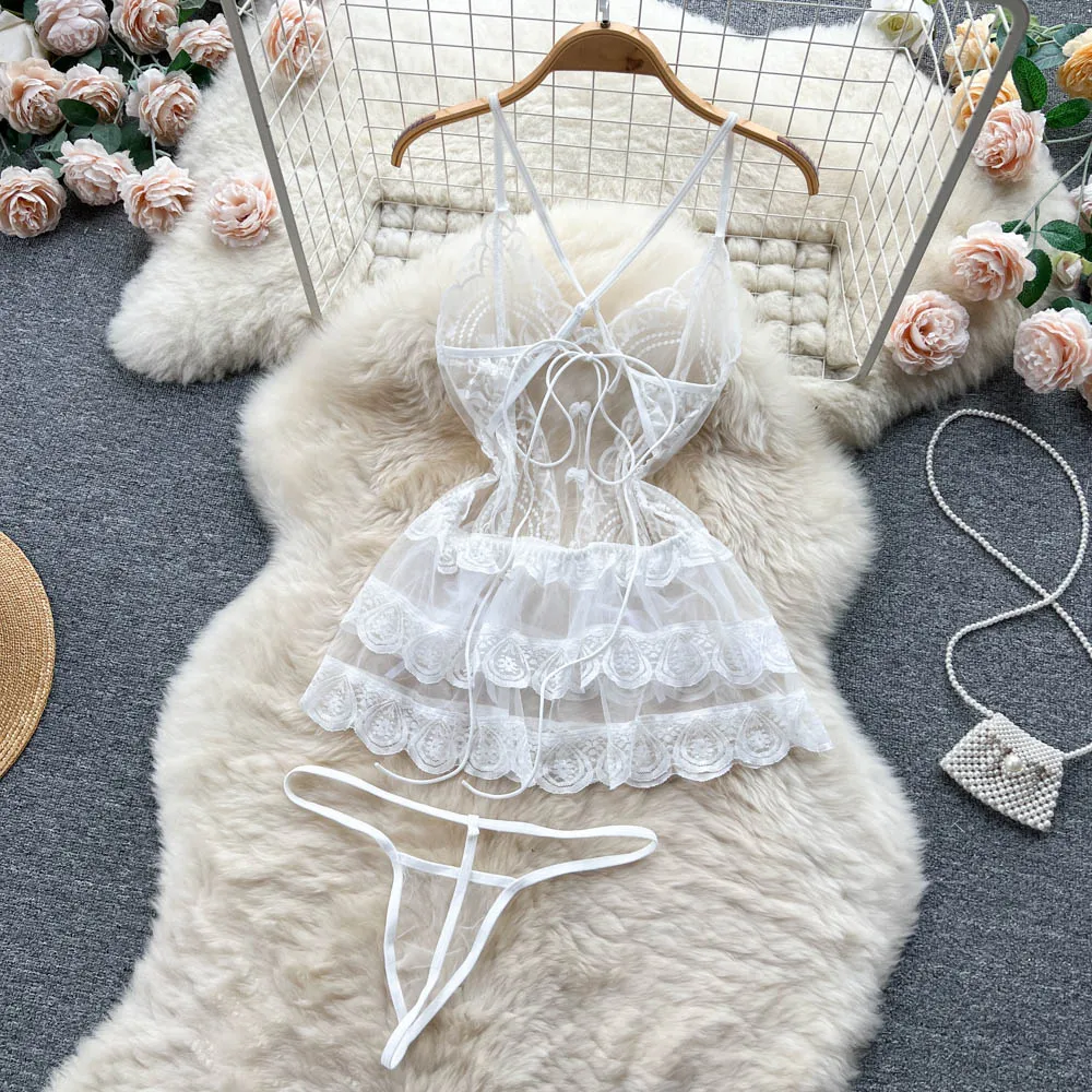 Mila Lace Mesh Lingerie Set