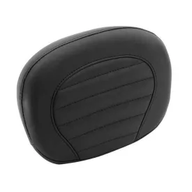 Mustang Black Bonneville Tuck and Roll 12 in. Sissy Bar Pad for Harley Davidson 2001-2014 T100, Scrambler