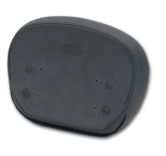 Mustang Black Bonneville Tuck and Roll 12 in. Sissy Bar Pad for Harley Davidson 2001-2014 T100, Scrambler