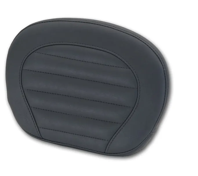 Mustang Black Bonneville Tuck and Roll 12 in. Sissy Bar Pad for Harley Davidson 2001-2014 T100, Scrambler