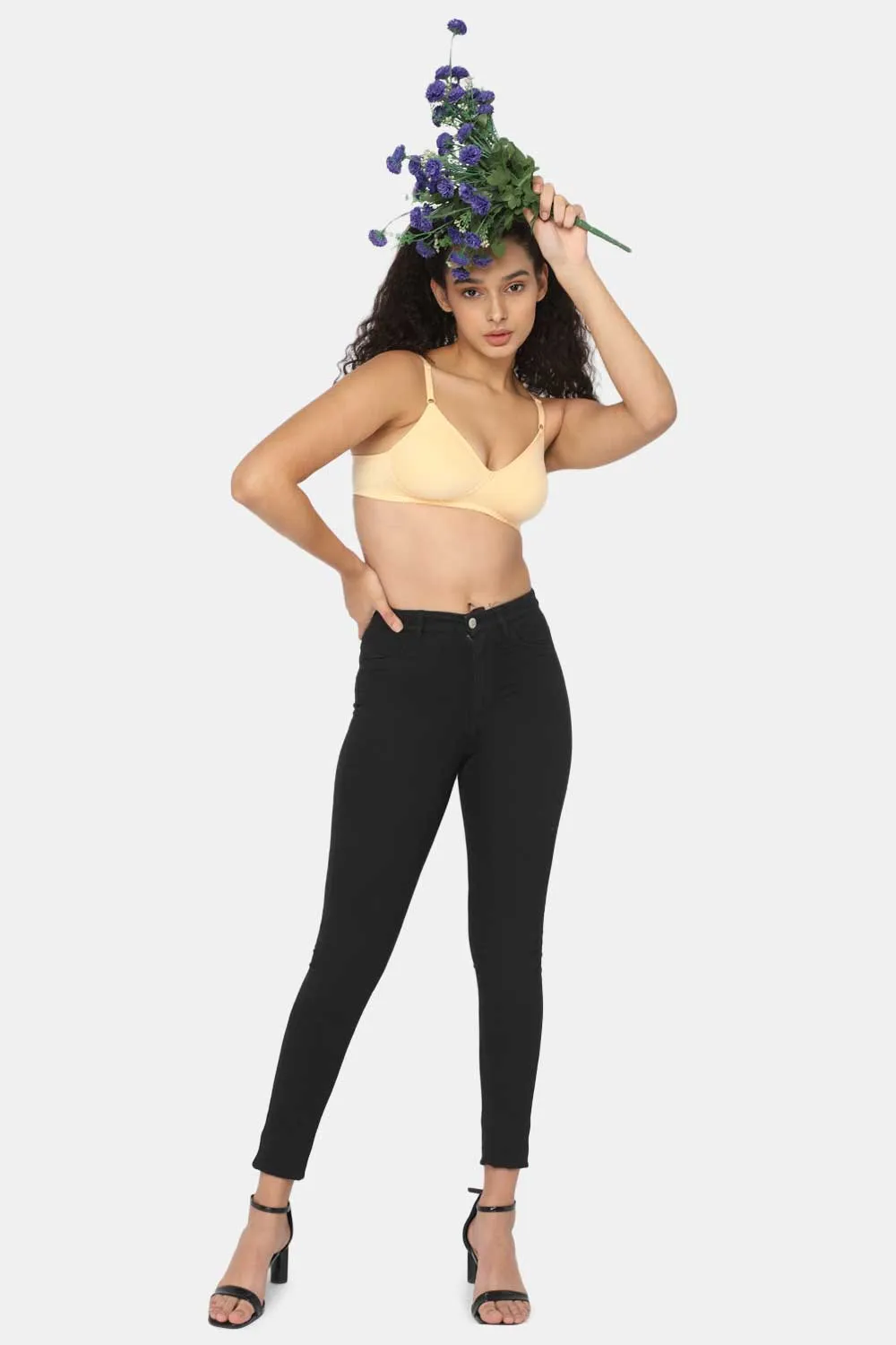 Naidu Hall Medium Coverage Non-Padded T-Shirt Bra - Candi