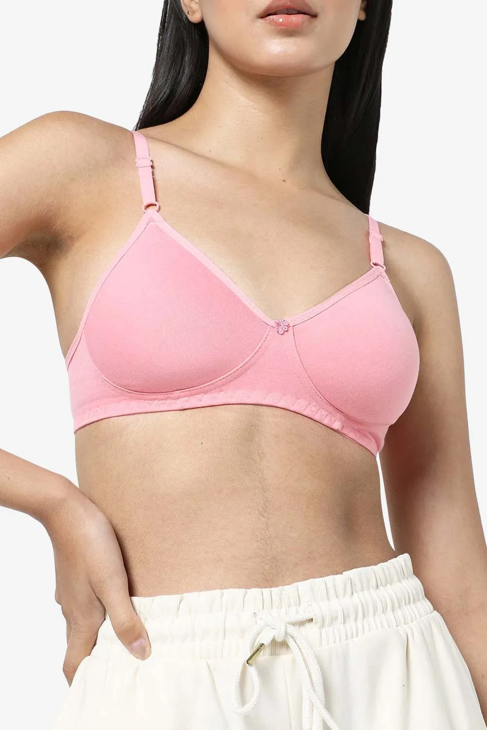 Naidu Hall Medium Coverage Non-Padded T-Shirt Bra - Candi
