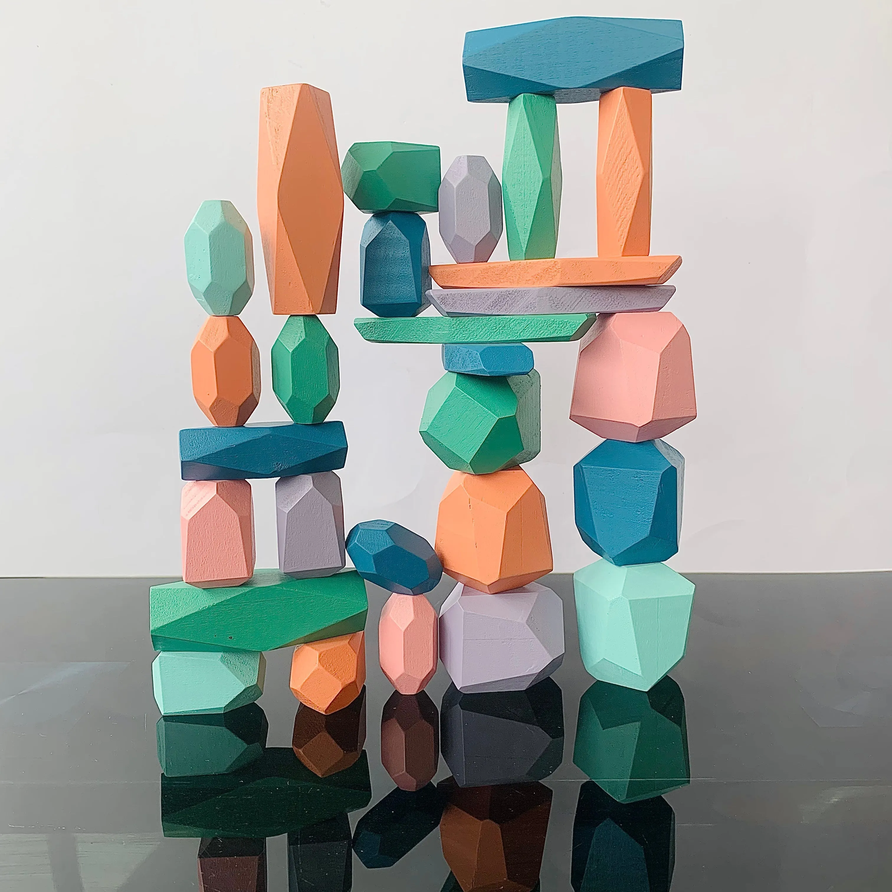 Open Ended Stack It Up - 28 pcs Balancing Stones
