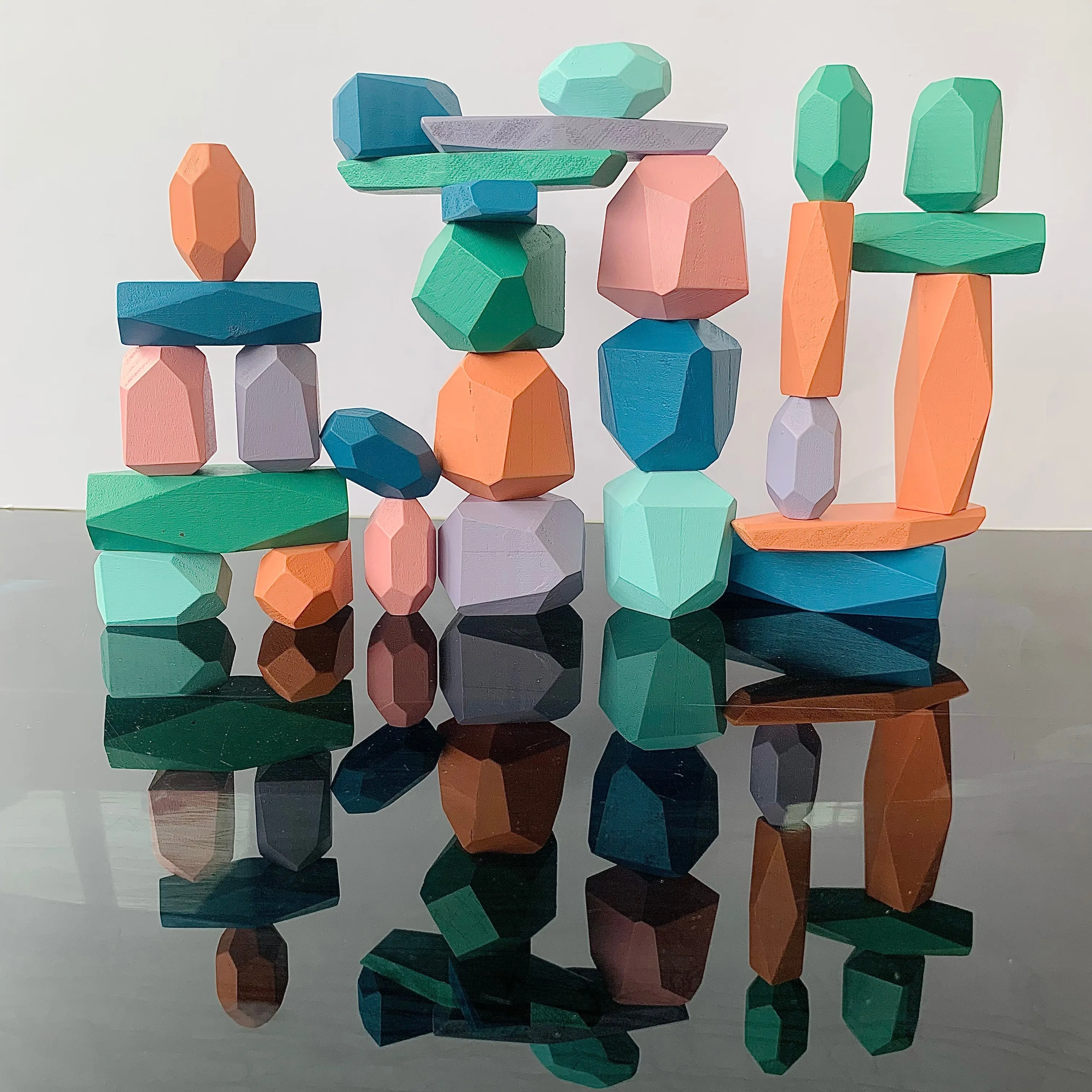 Open Ended Stack It Up - 28 pcs Balancing Stones