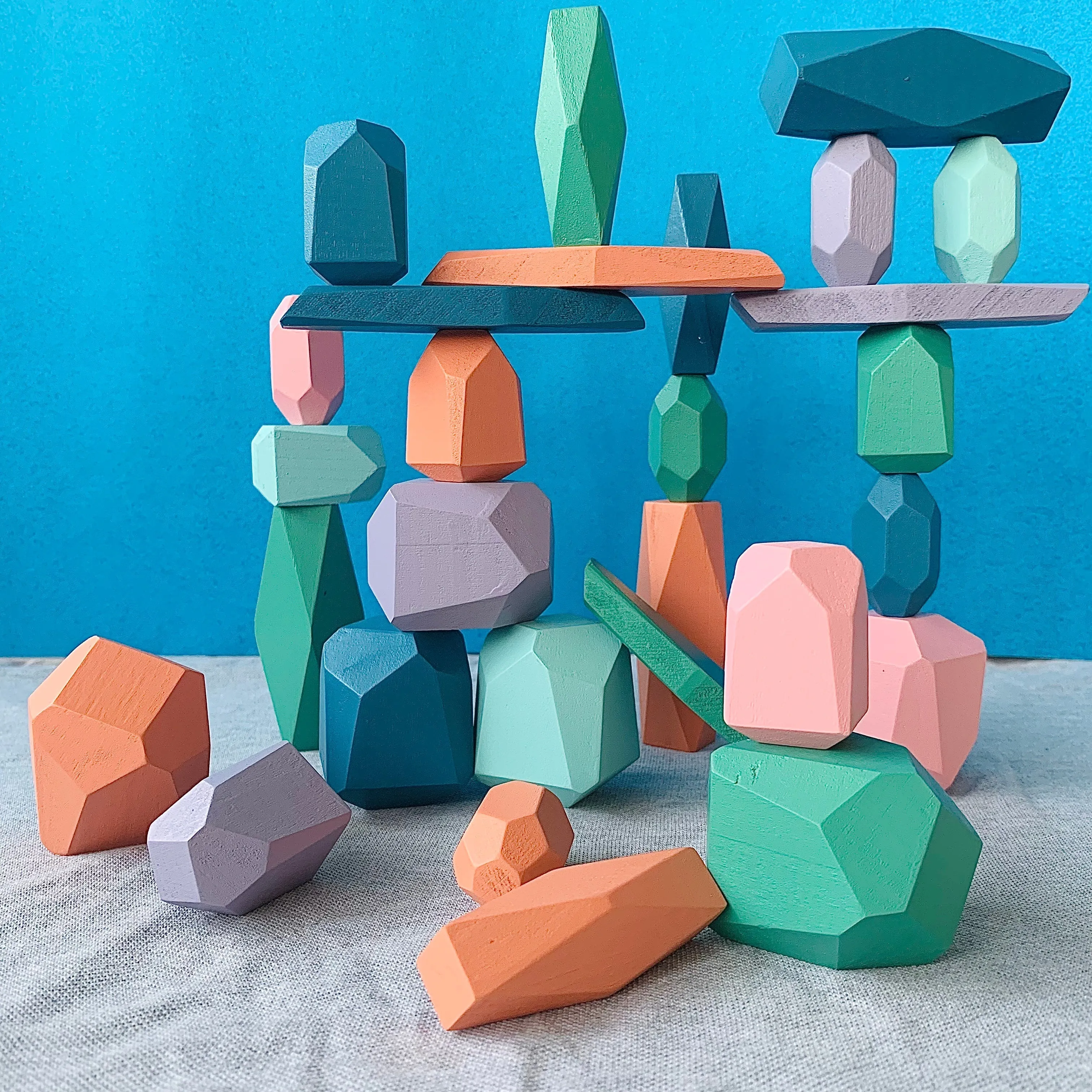 Open Ended Stack It Up - 28 pcs Balancing Stones