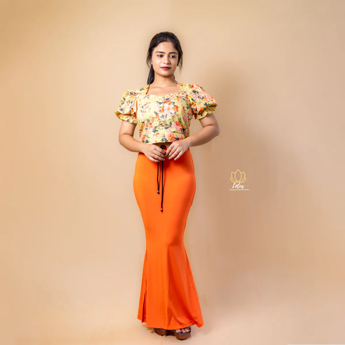 Orange - Saree Shapewear