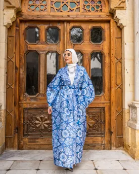 Organza Cardigan-Blue