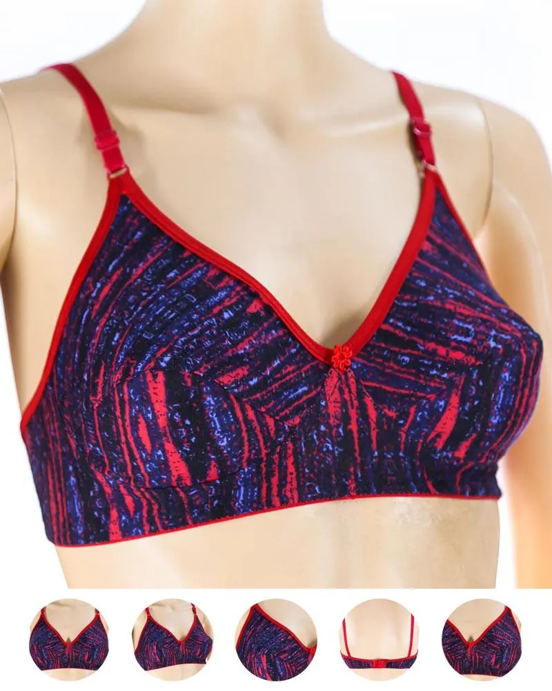 Pack of 3 Madam Bra - S13 - Non Padded Bra - Non Wired Bra