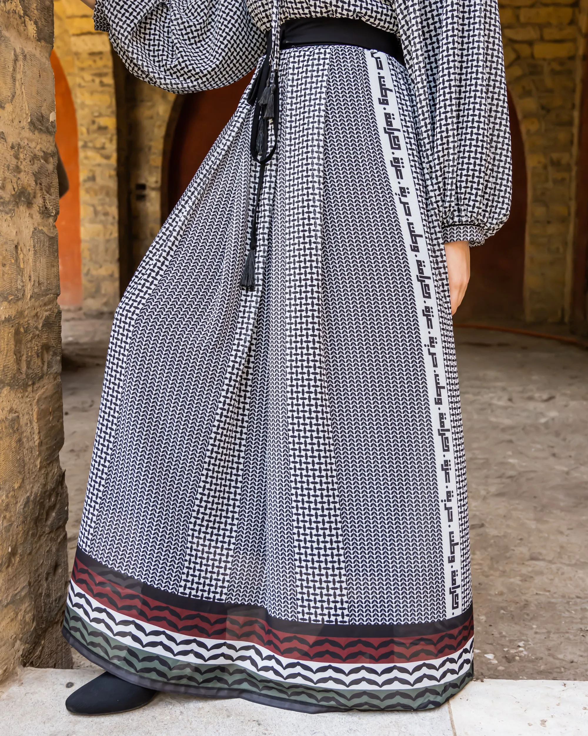 Palestinian Chiffon Dress