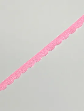 Pink 5/8" Wide Stretch Lace