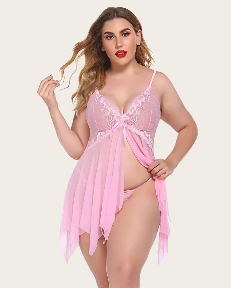 Plus Size Lace Fairy Lingerie Outfits