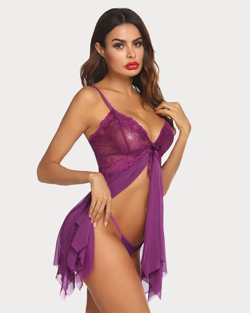 Plus Size Lace Fairy Lingerie Outfits