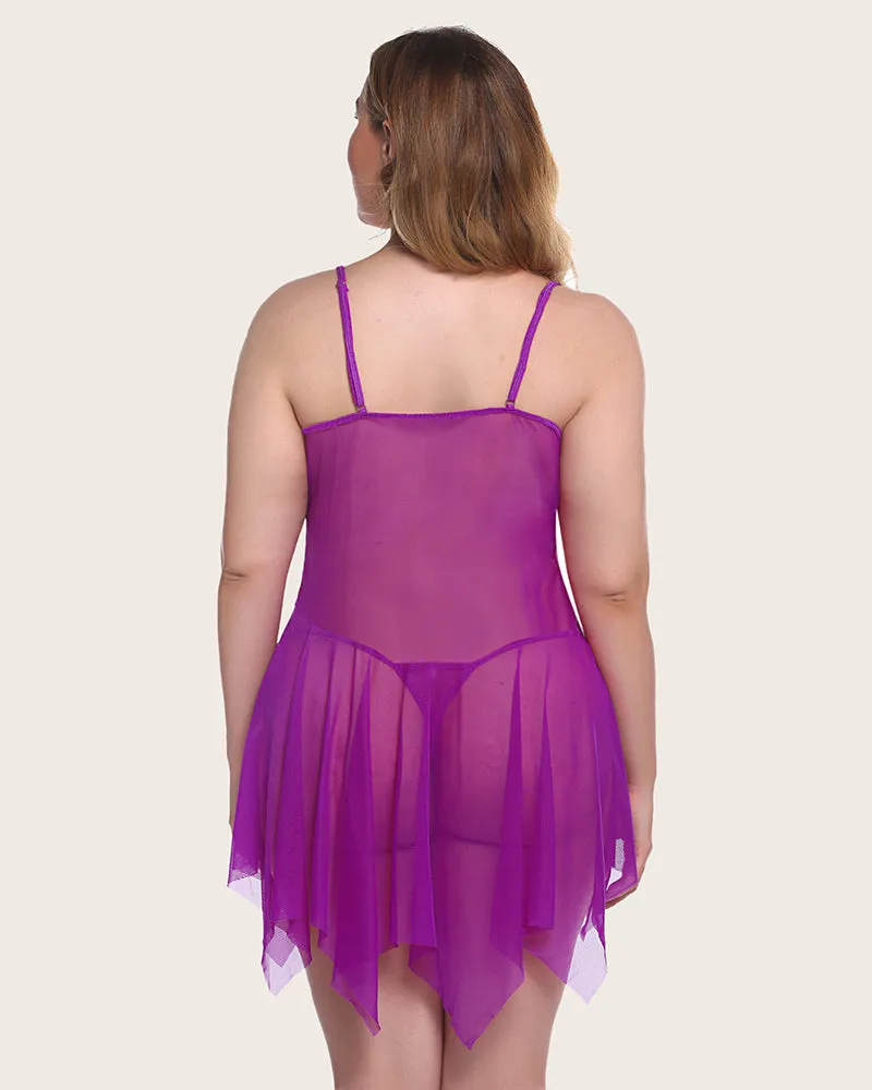 Plus Size Lace Fairy Lingerie Outfits
