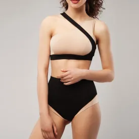 Pole dance wear black and nude