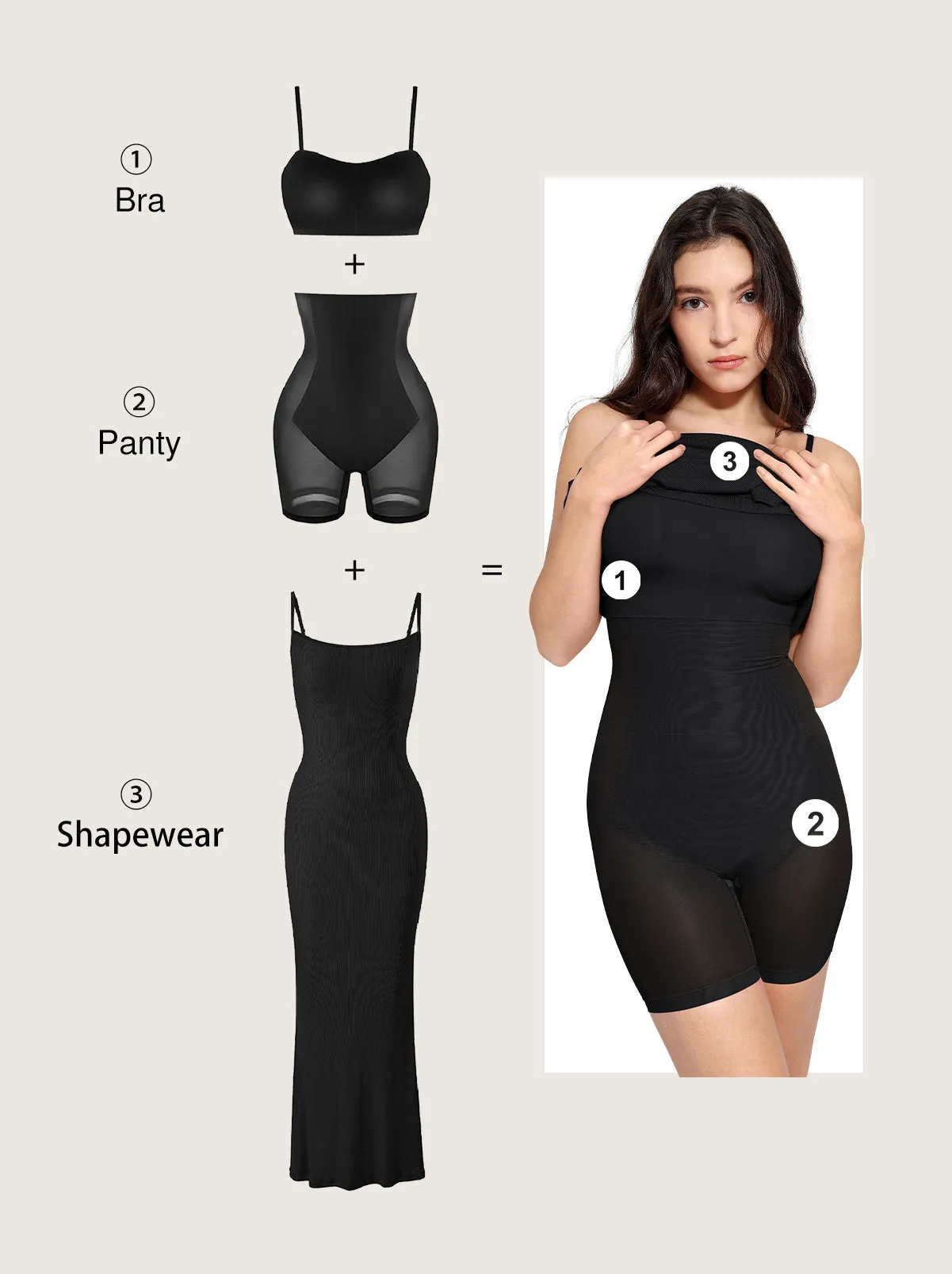 Popilush Shapewear Dress SZ: SM