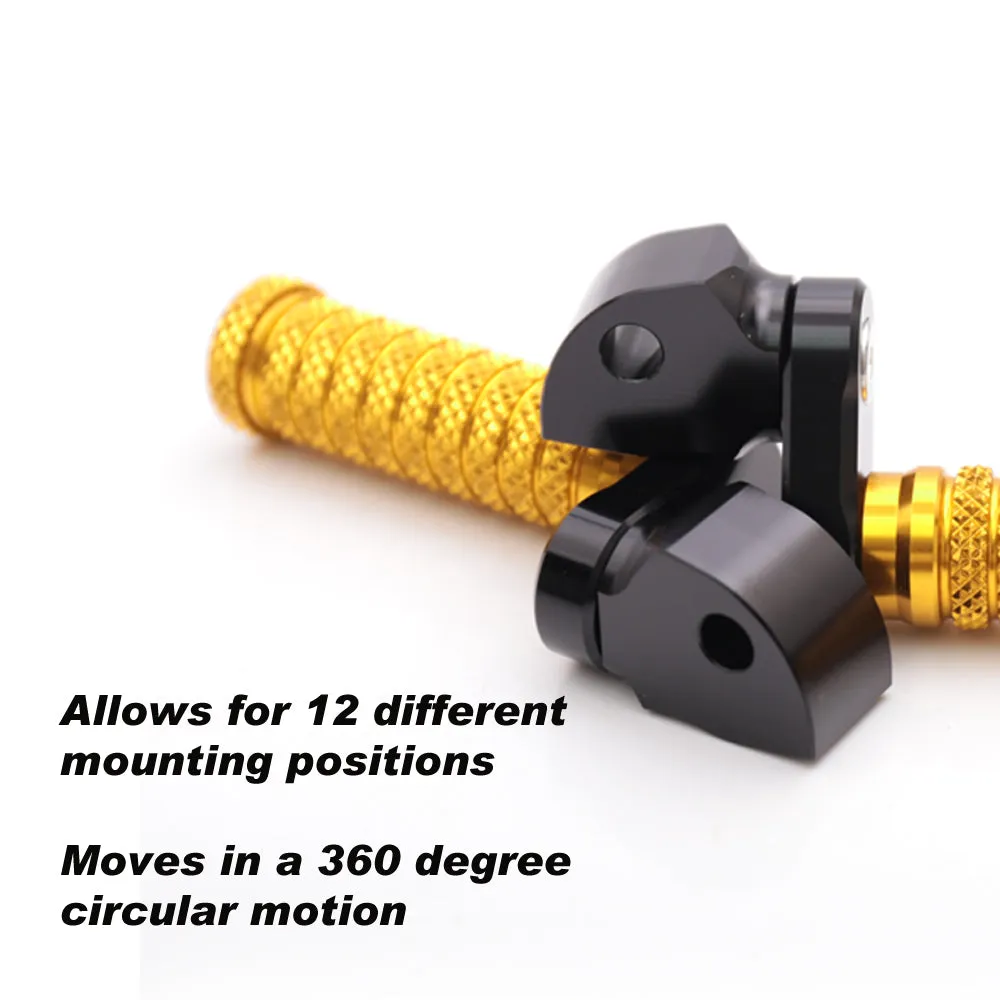 {Rear}  Fits Triumph Speed Four Speed Triple 25mm Adjustable POLE Foot Pegs