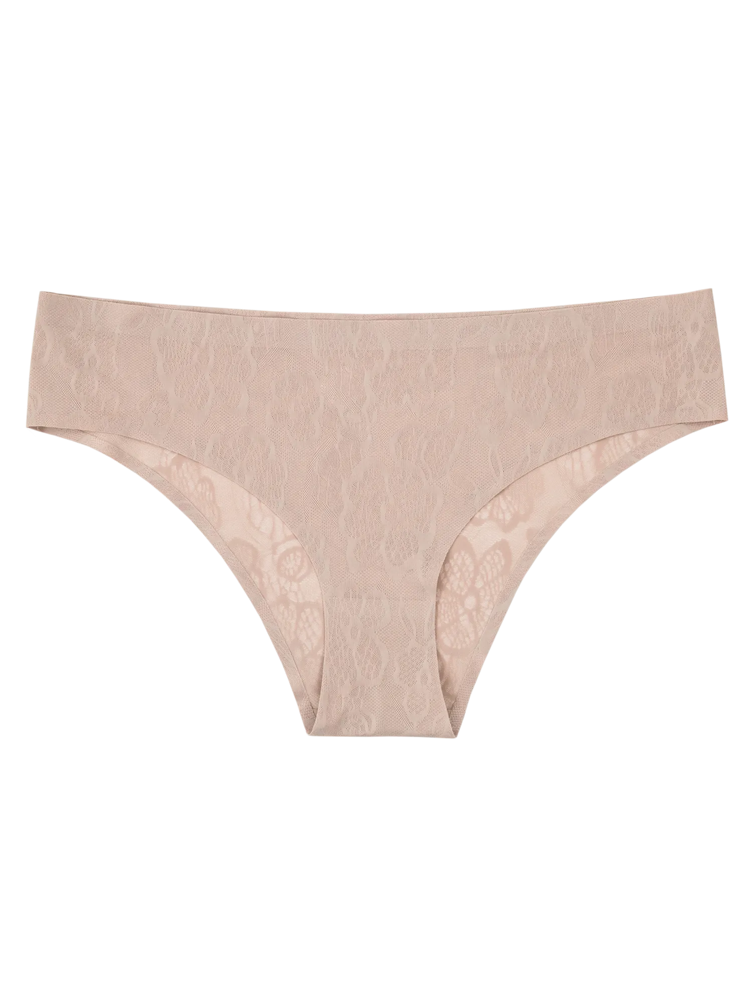Seamless Hipster Lace Print - Nude