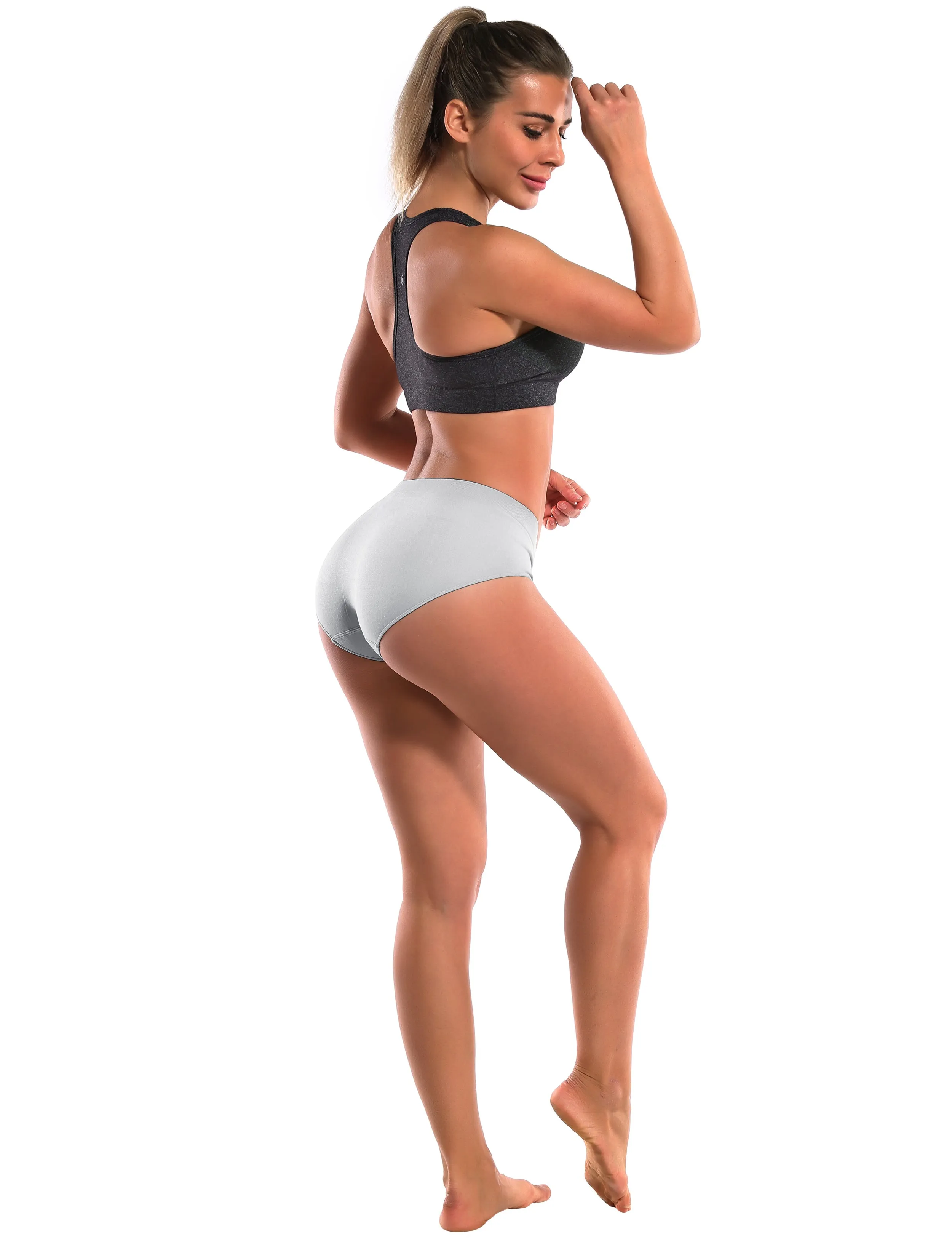 Seamless Sports Bikini Underwear gray_yogastudio