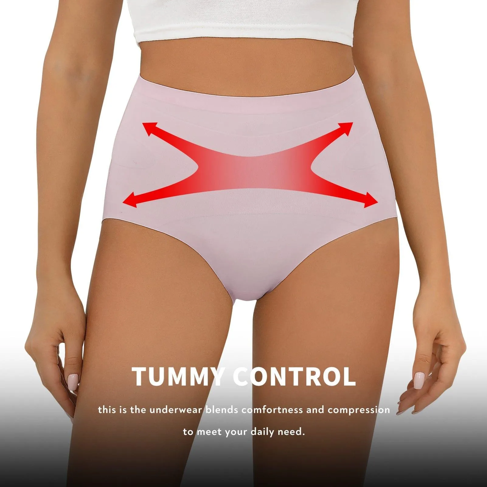 Seamless Tummy Control High Waisted Underwear