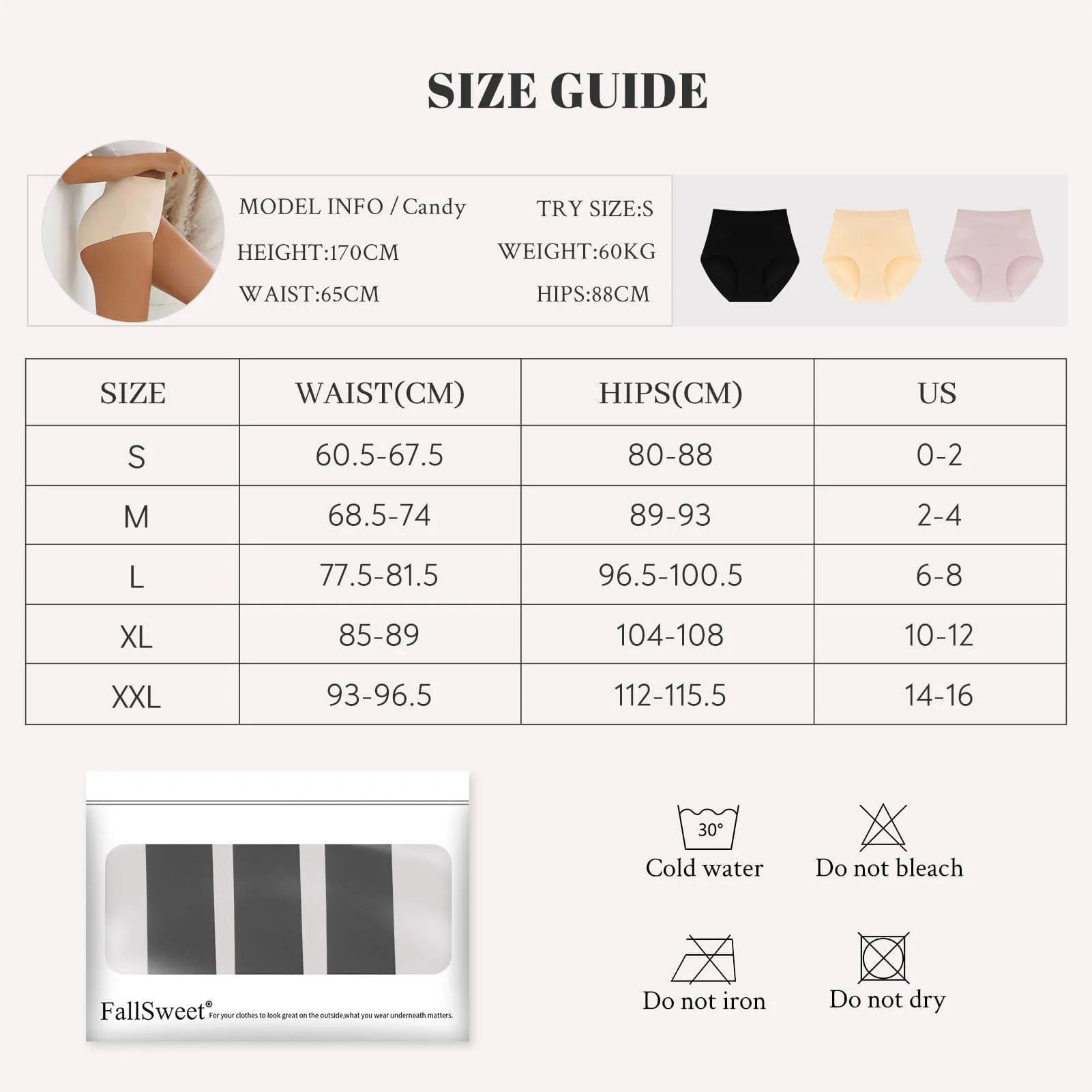 Seamless Tummy Control High Waisted Underwear