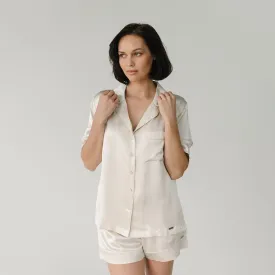 Serenity Silk Classic Short Sleeve Pajama Top