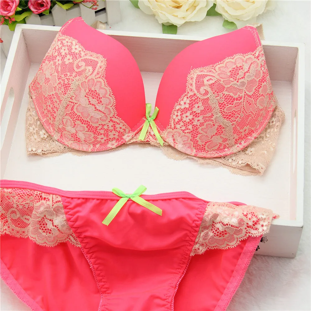 sexy lingerie,Lace Embroidery bra sets,bowknot bras,underclothes,Brand underwear,women bras,lingerie set