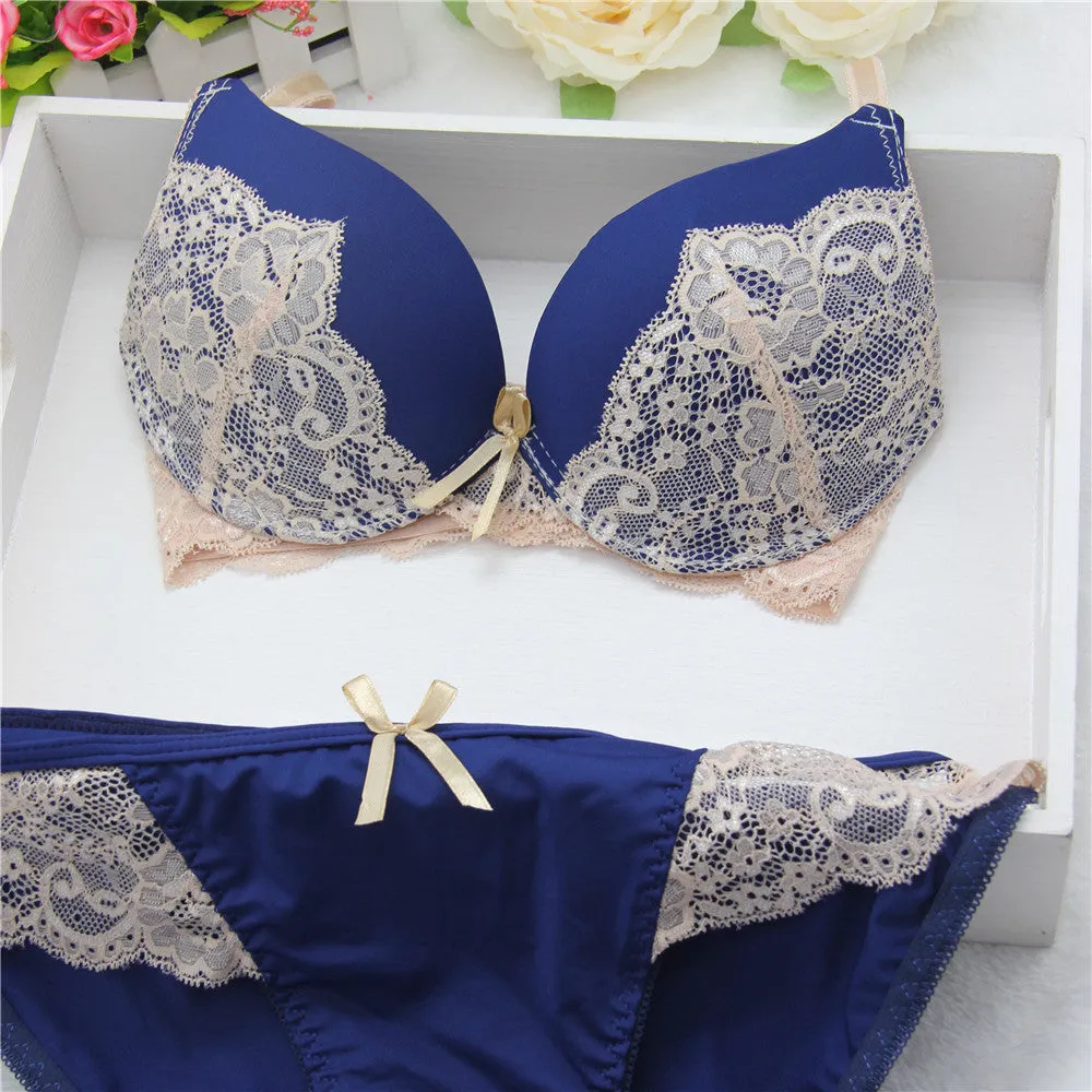 sexy lingerie,Lace Embroidery bra sets,bowknot bras,underclothes,Brand underwear,women bras,lingerie set