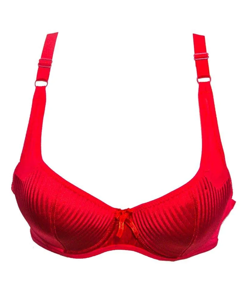 Sexy Red Bridal Bra - Single Padded,Under Wired - Paofa