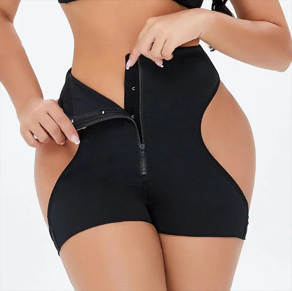 Sexy Women's Zipper Body Shaper For Butt Lift & Tummy Control