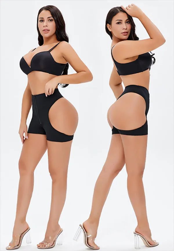 Sexy Women's Zipper Body Shaper For Butt Lift & Tummy Control