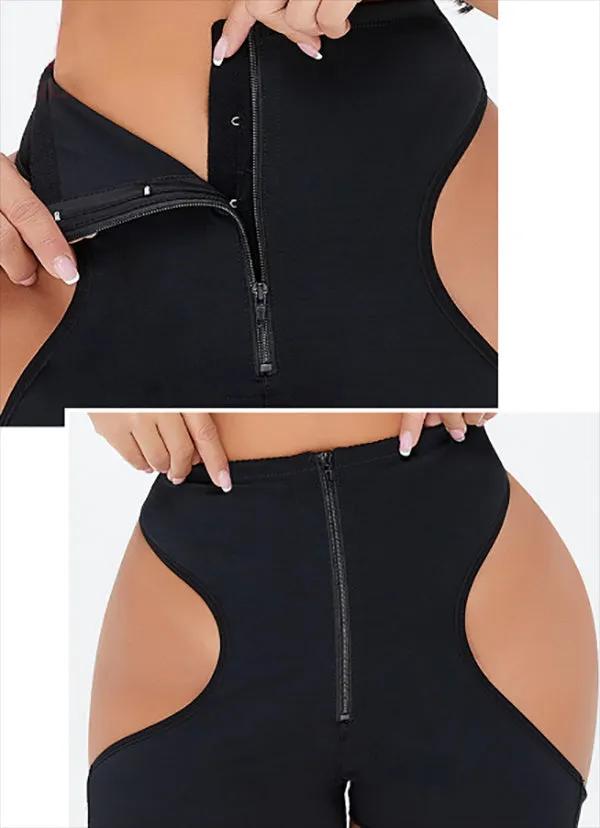 Sexy Women's Zipper Body Shaper For Butt Lift & Tummy Control