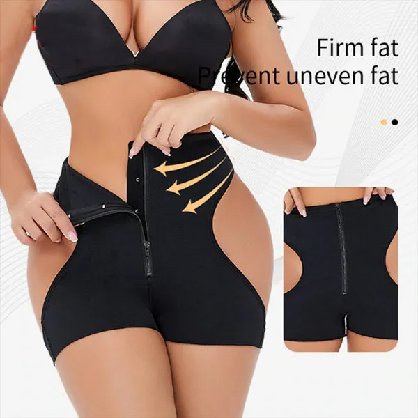 Sexy Women's Zipper Body Shaper For Butt Lift & Tummy Control