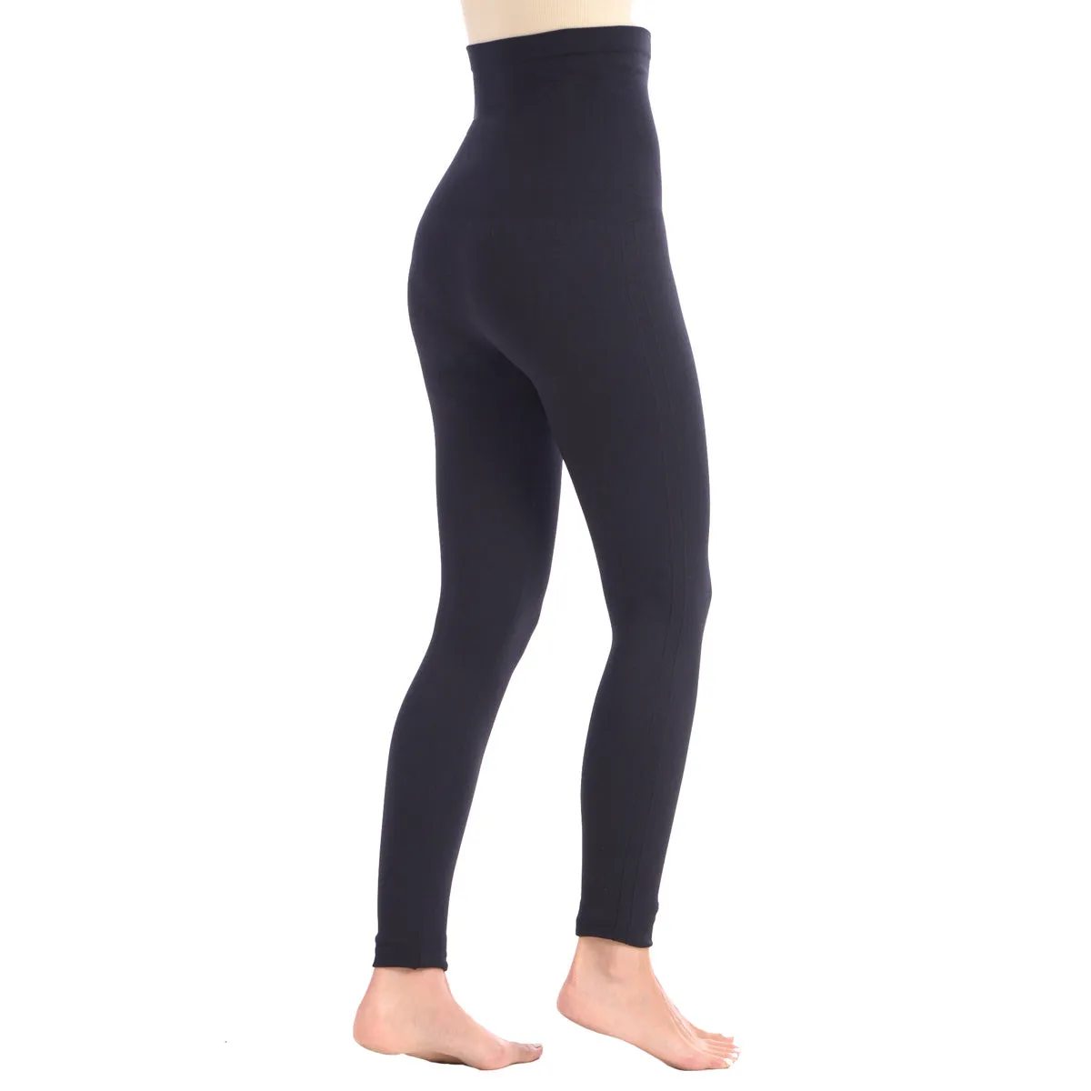 Shaping Legging with Extra High 8" Waistband - Black