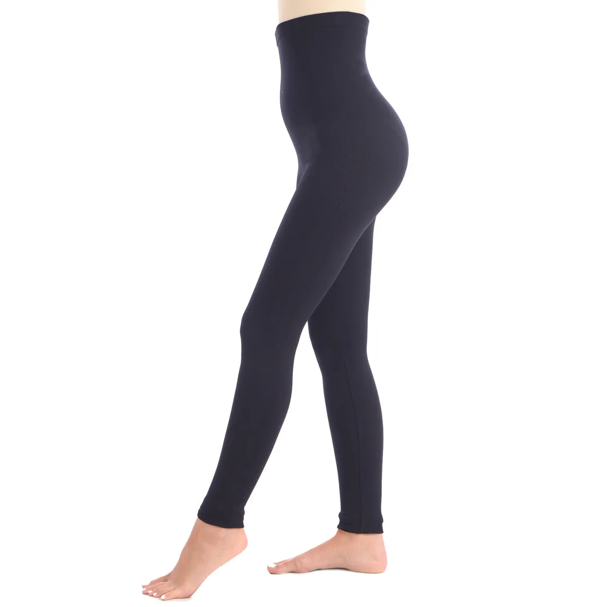 Shaping Legging with Extra High 8" Waistband - Black