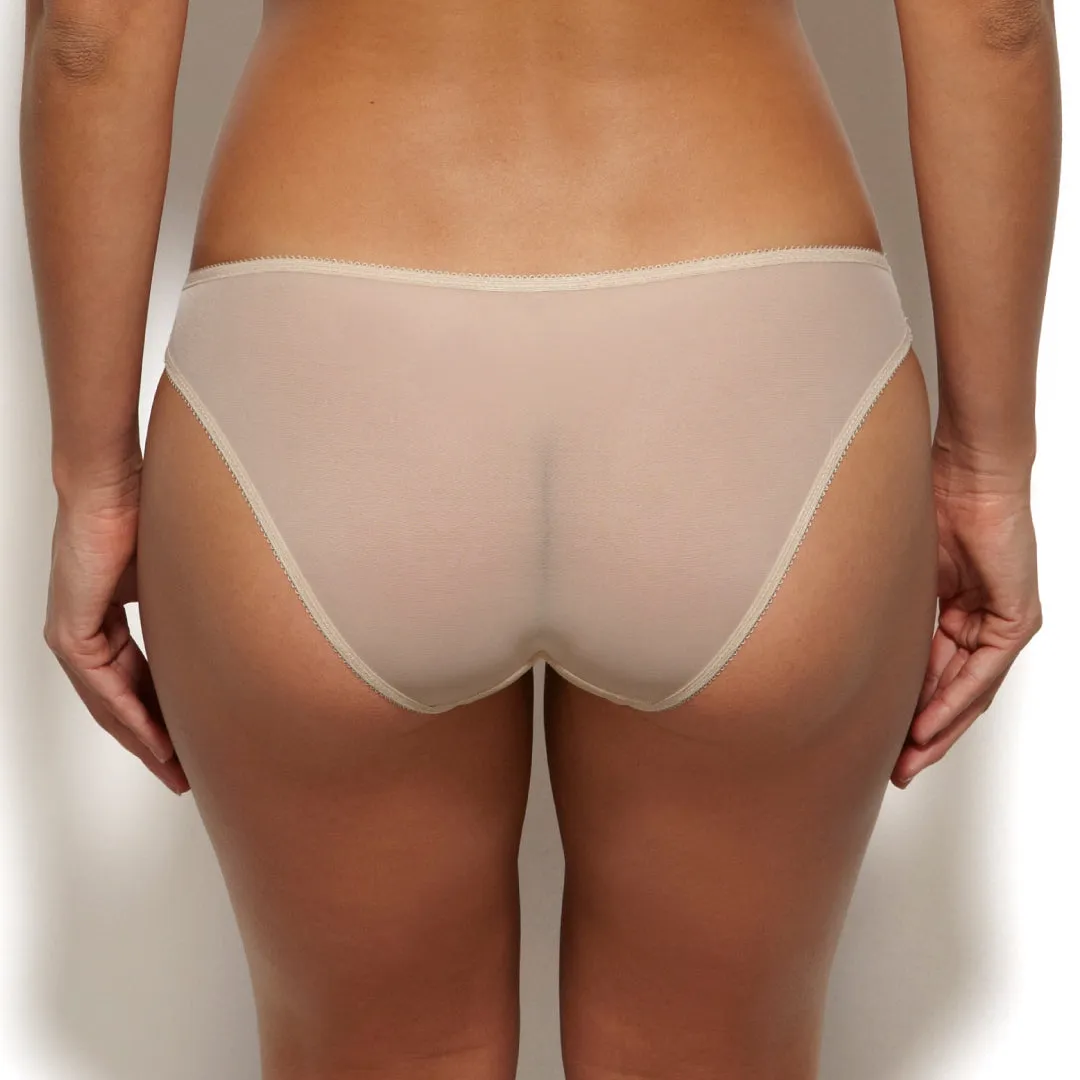 Sheer Lace Bikini Panty Gossard Glossies Lace Nude