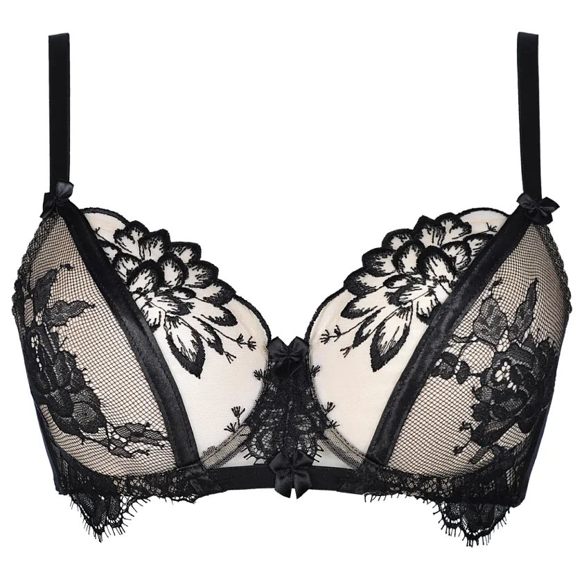 Sheer Lace Demi Bra Axami Lotus