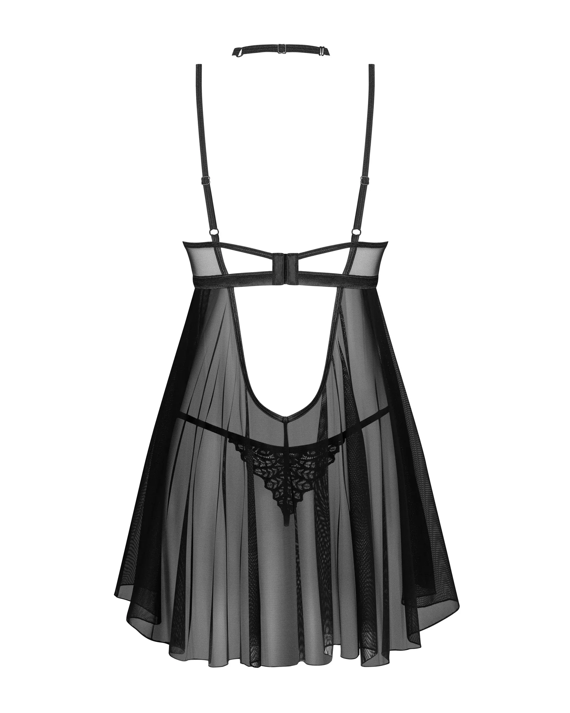 Sheer Mesh Babydoll & String Panty Obsessive Donarella