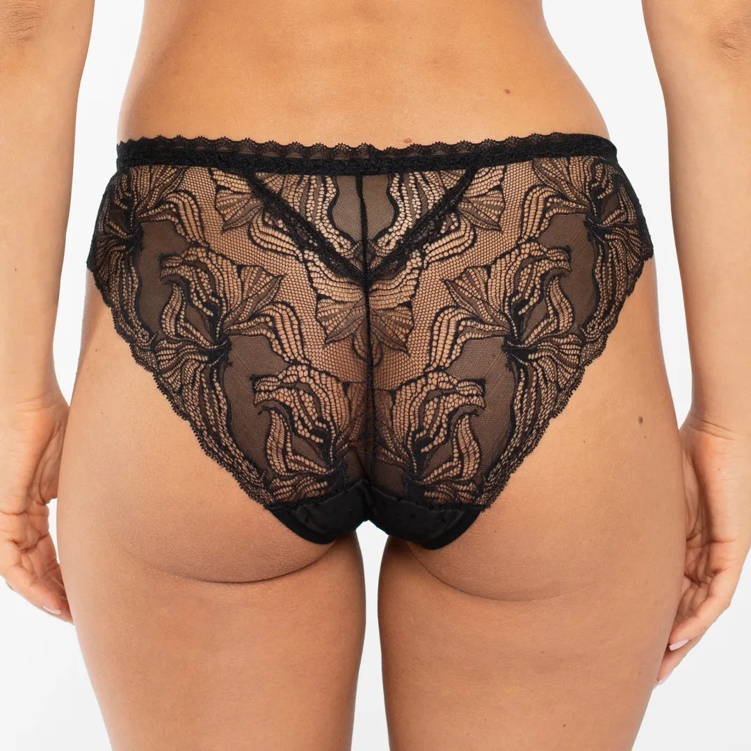 Sheer Mesh Polka Dot Bikini Panty Samanta Nyks