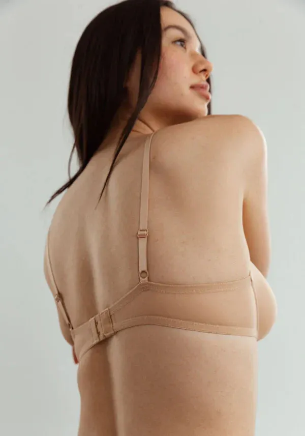 Sheer Molded Bra Blush The Mesh Bare