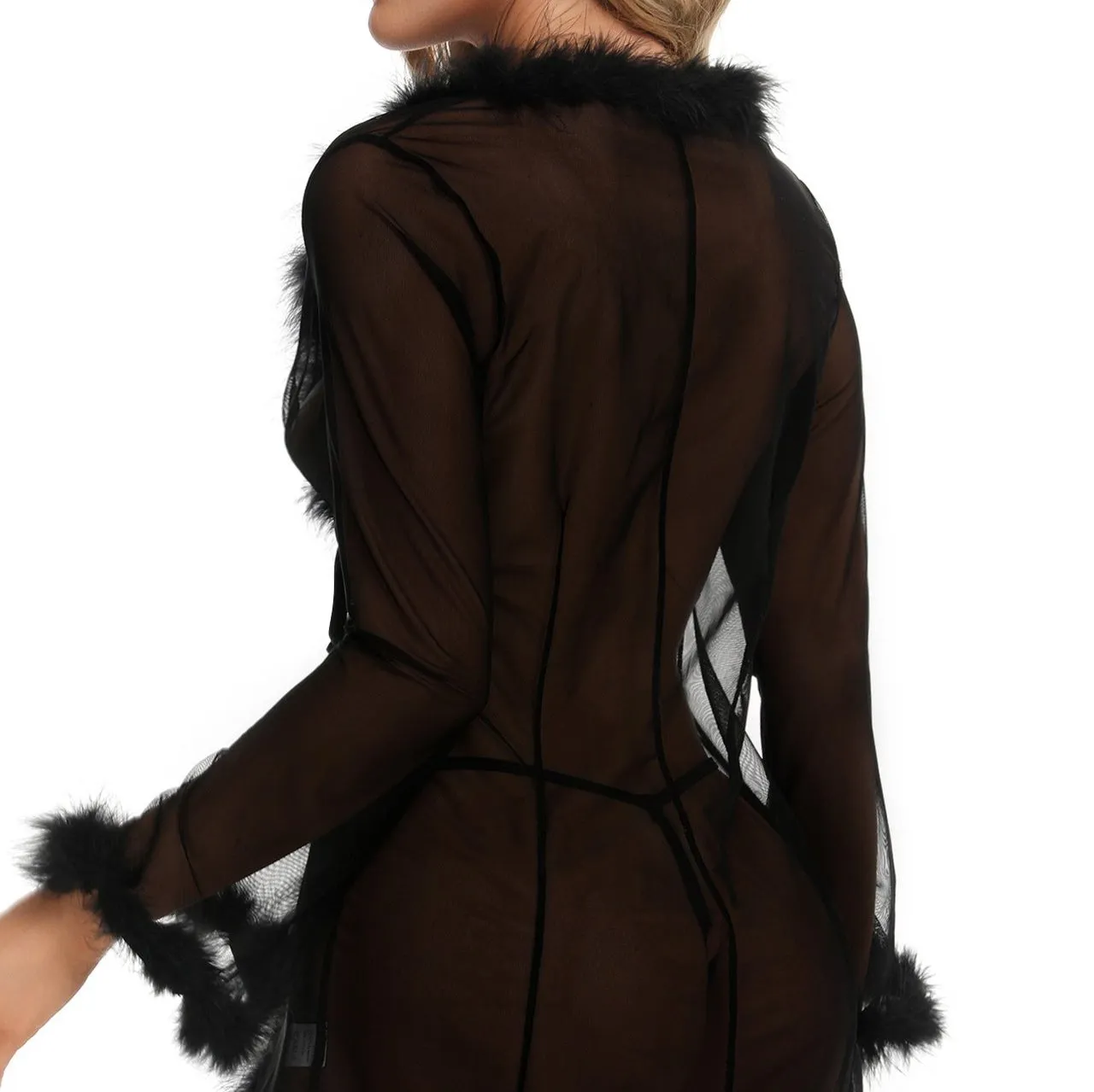 Simone Mesh Sheer Two Piece Luxury Lingerie Set
