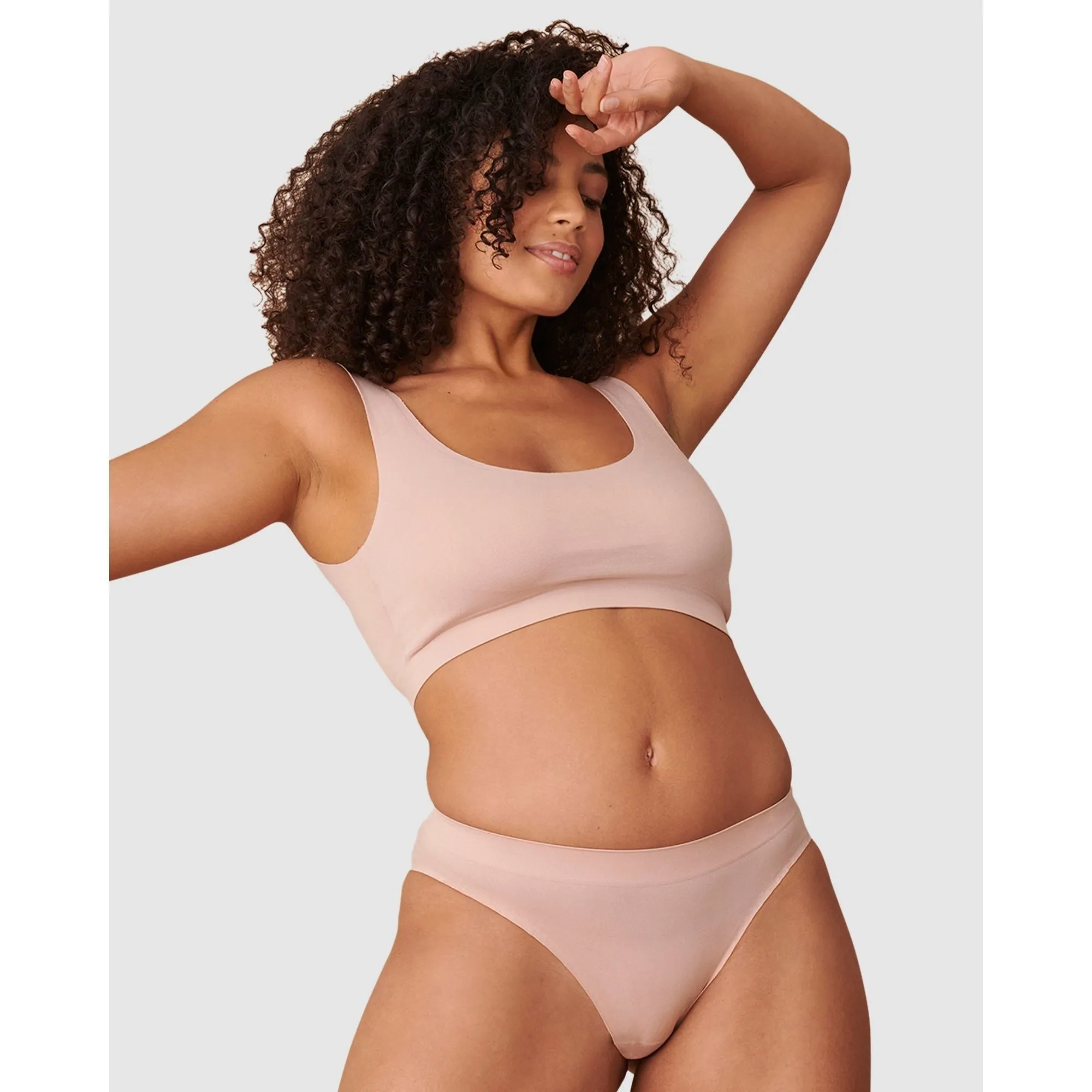 So Confort Seamless Plus Size Brief-Nude