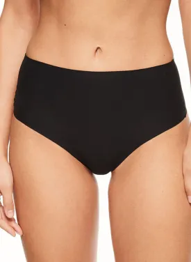 SoftStretch Black High Waist Thong