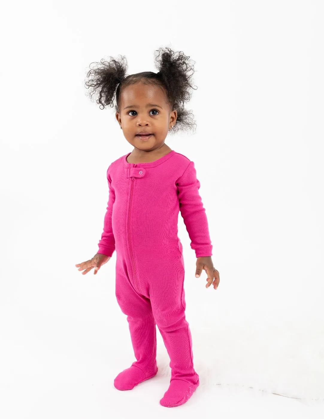 Solid Color Classic Footed Pajamas