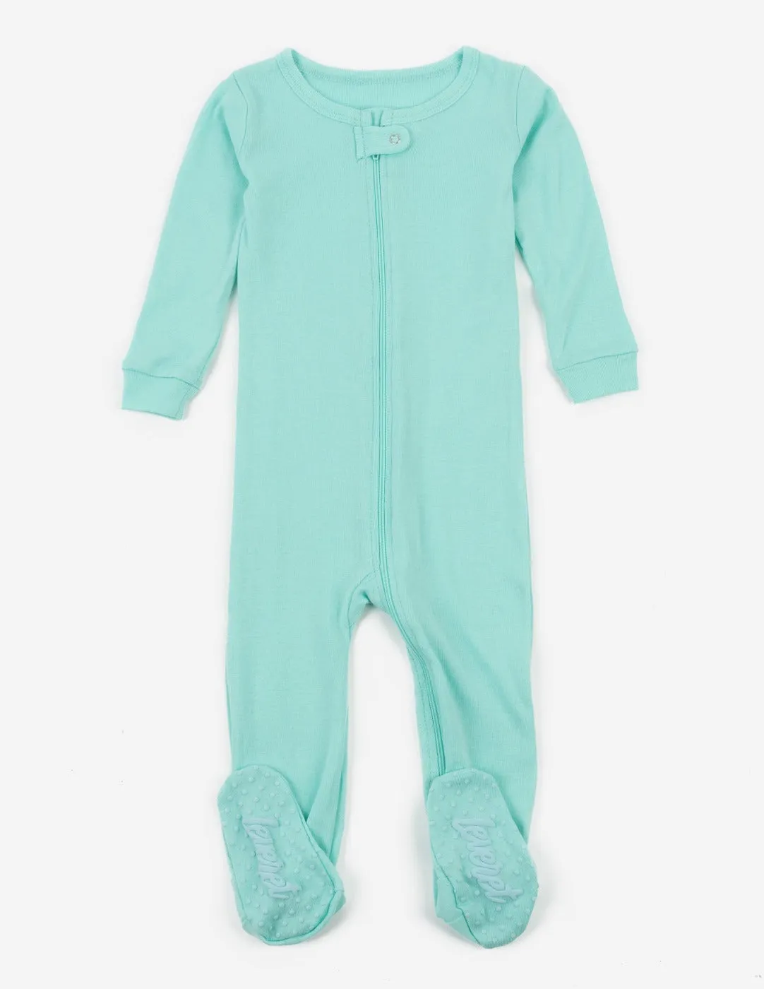 Solid Color Classic Footed Pajamas