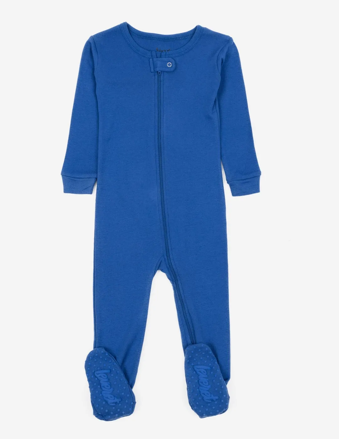 Solid Color Classic Footed Pajamas