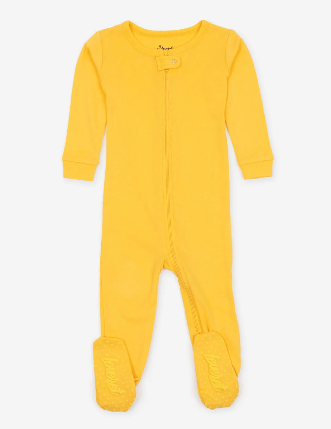 Solid Color Classic Footed Pajamas