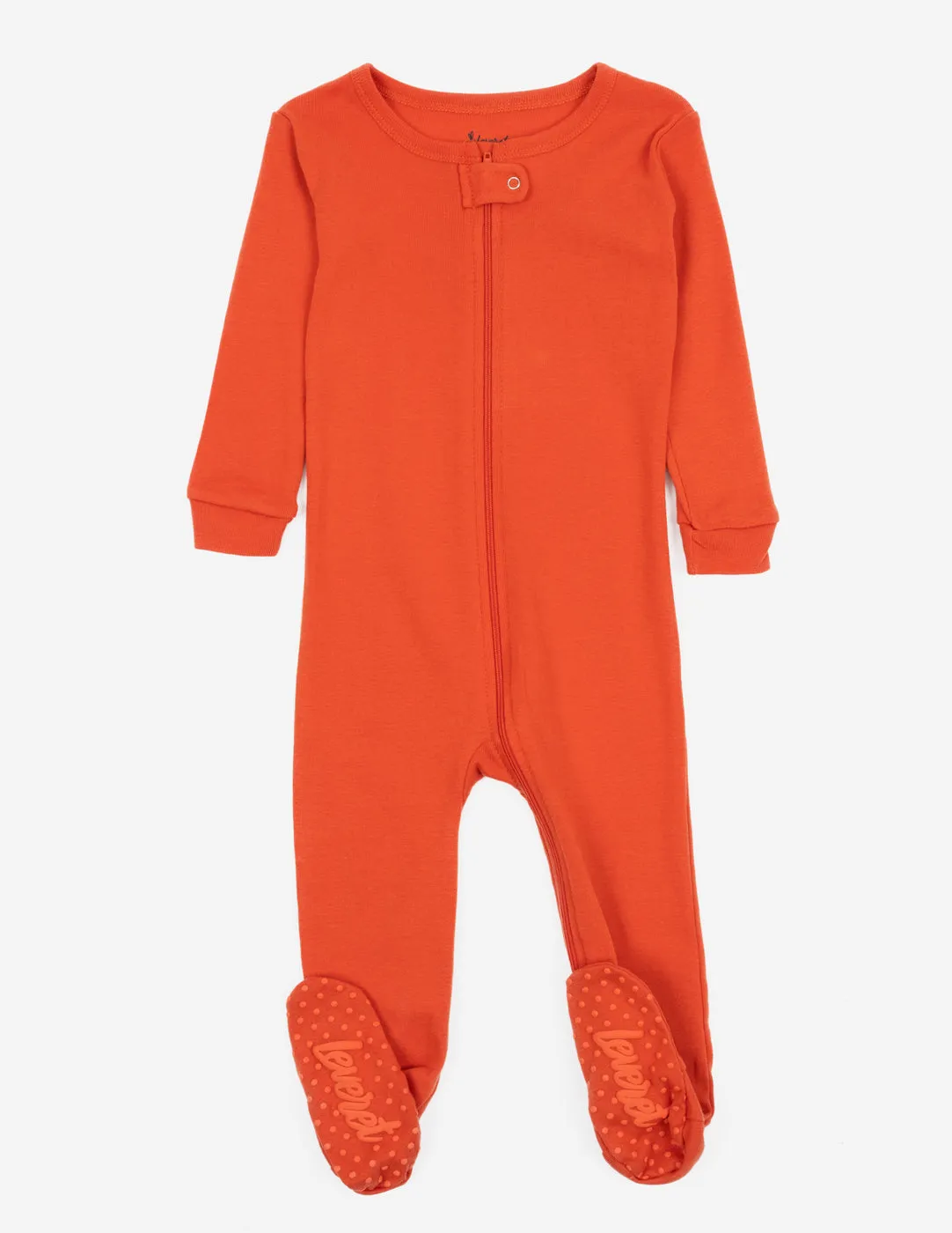 Solid Color Classic Footed Pajamas