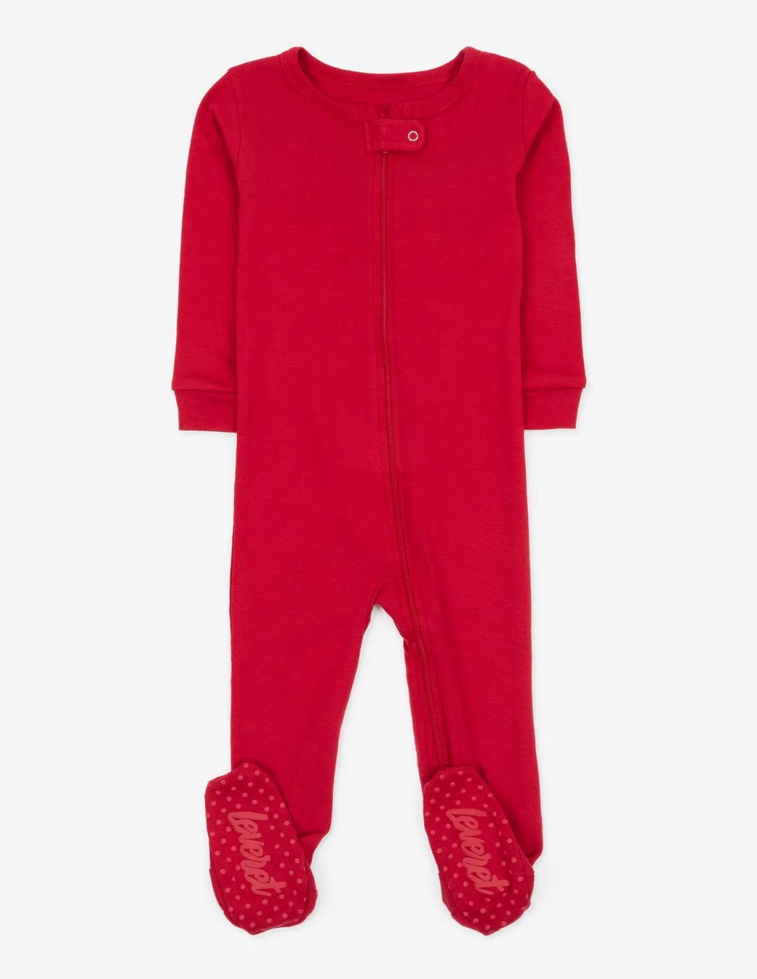 Solid Color Classic Footed Pajamas